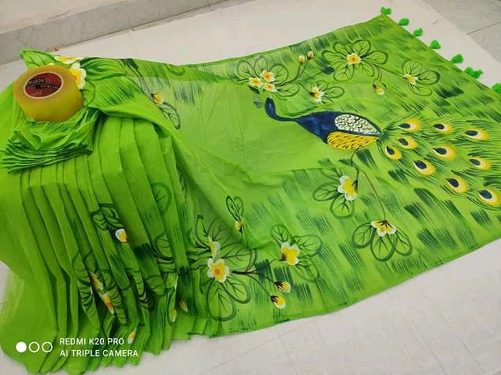 হ্যান্ডপ্রিন্ট শাড়ী