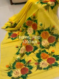 হ্যান্ডপ্রিন্ট শাড়ী