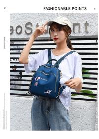 Waterproof Embroidery Multifunctional Anti-theft Backpacks