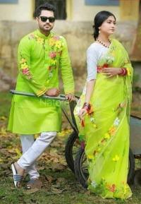 Hand Print Couple Dress