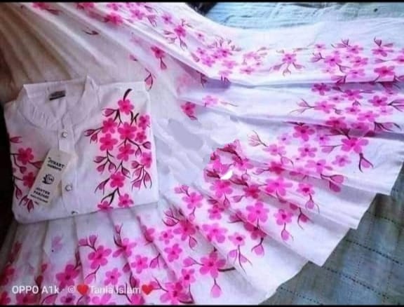 Exclusive Design Hand Print Couple Dress For Sweet Couple