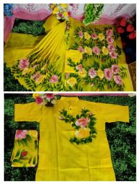 Exclusive Design Hand Print Couple Dress For Sweet Couple