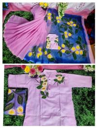 Exclusive Design Hand Print Couple Dress For Sweet Couple