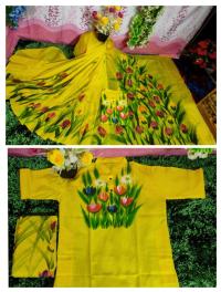 Exclusive Design Hand Print Couple Dress For Sweet Couple