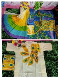 Exclusive Design Hand Print Couple Dress For Sweet Couple