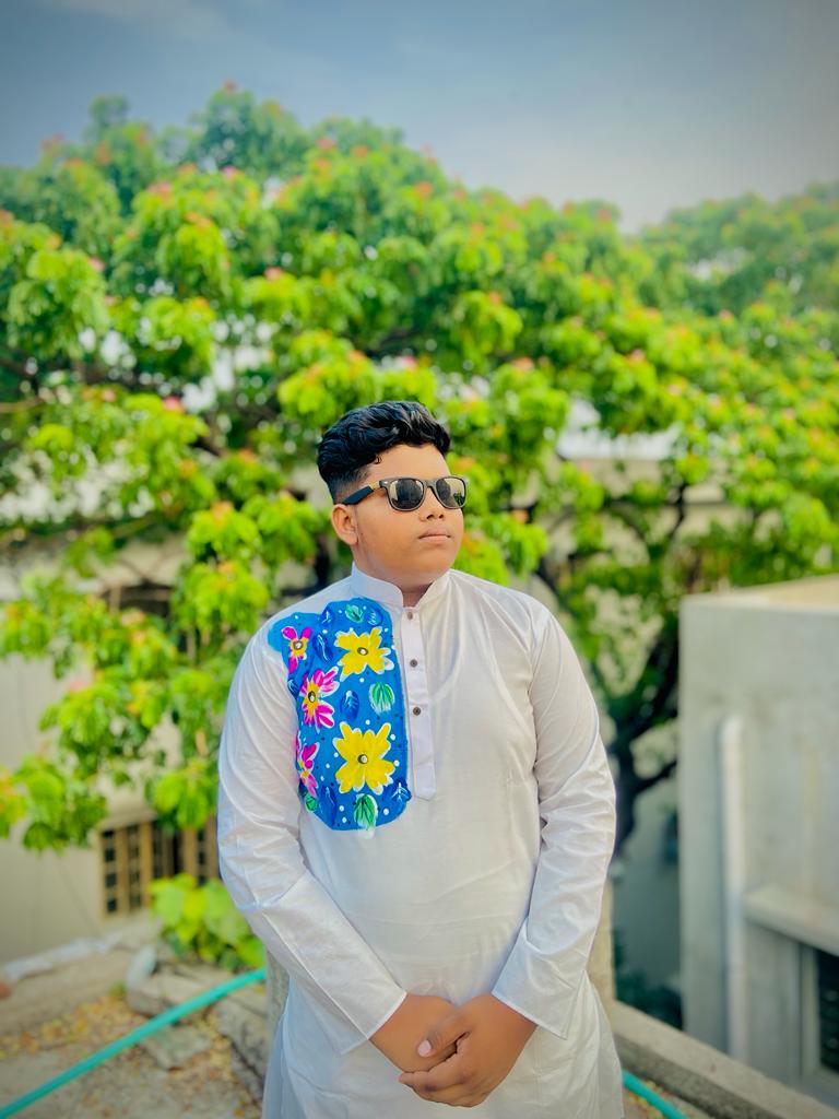 Hand Print Couple Dress