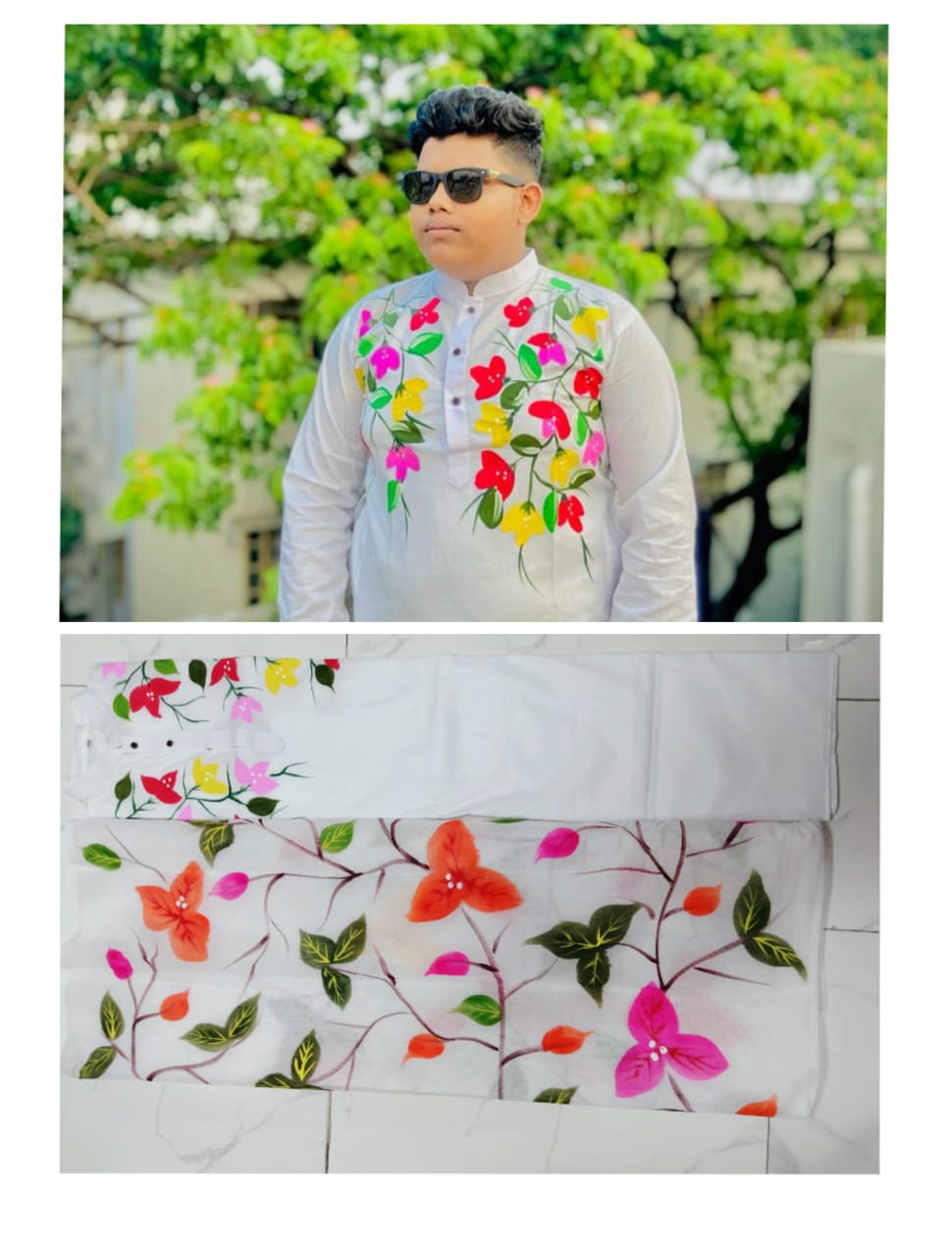 Hand Print Couple Dress