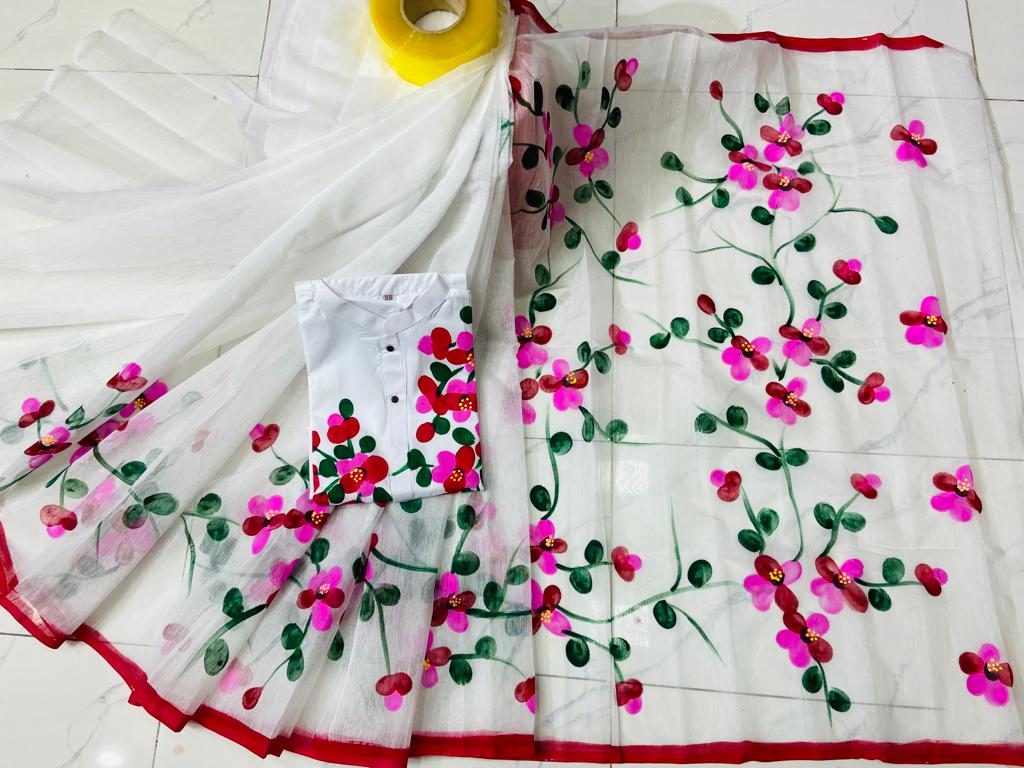 Exclusive Design Hand Print Couple Dress For Sweet Couple