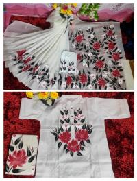 Exclusive Design Hand Print Couple Dress For Sweet Couple