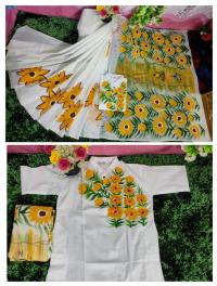 Exclusive Design Hand Print Couple Dress For Sweet Couple