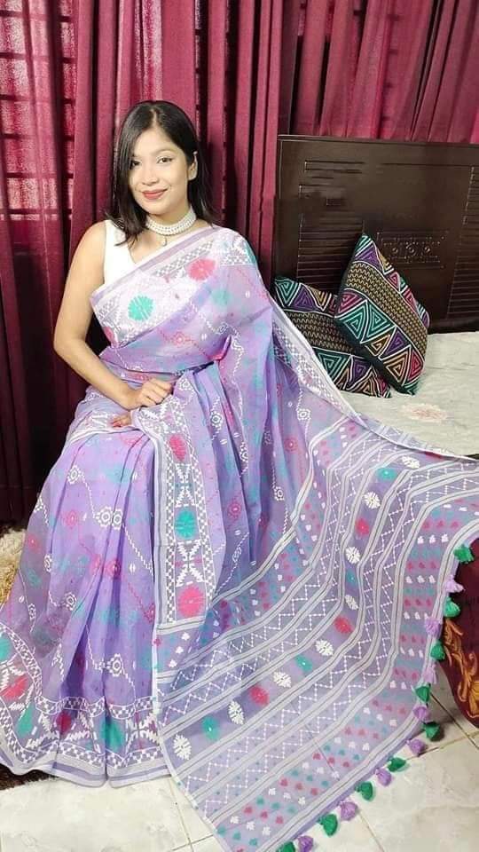 Half Silk Handprited Sarees