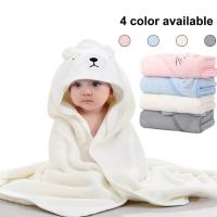 Newborn Wrap Blanket Cotton Fleece Blanket Children Bath Towel