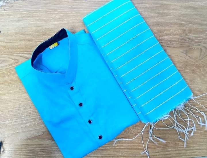 হাফসিল্ক  চুমকি শাড়ী ও ধুপিয়ান সিল্ক পানজাবি