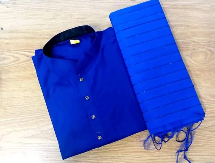 হাফসিল্ক  চুমকি শাড়ী ও ধুপিয়ান সিল্ক পানজাবি