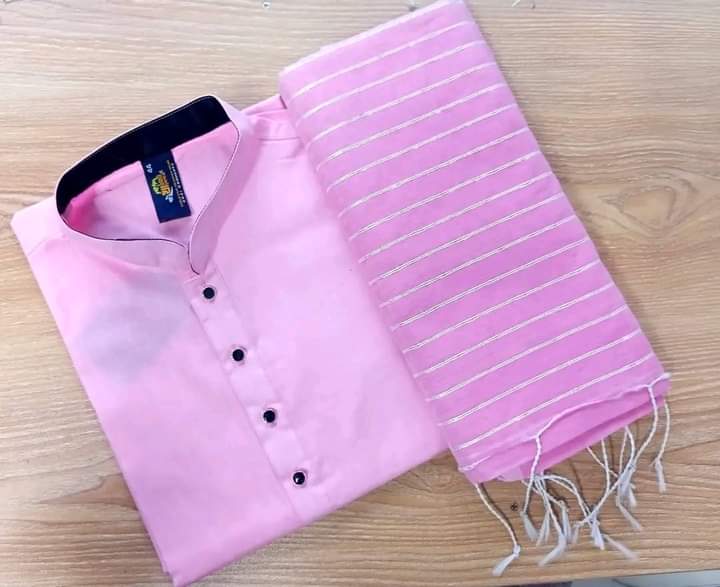 হাফসিল্ক  চুমকি শাড়ী ও ধুপিয়ান সিল্ক পানজাবি