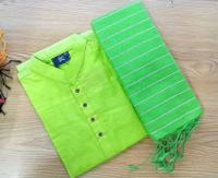 হাফসিল্ক  চুমকি শাড়ী ও ধুপিয়ান সিল্ক পানজাবি