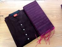 হাফসিল্ক  চুমকি শাড়ী ও ধুপিয়ান সিল্ক পানজাবি