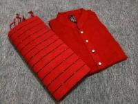 হাফসিল্ক  চুমকি শাড়ী ও ধুপিয়ান সিল্ক পানজাবি