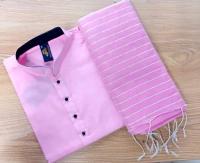 হাফসিল্ক  চুমকি শাড়ী ও ধুপিয়ান সিল্ক পানজাবি