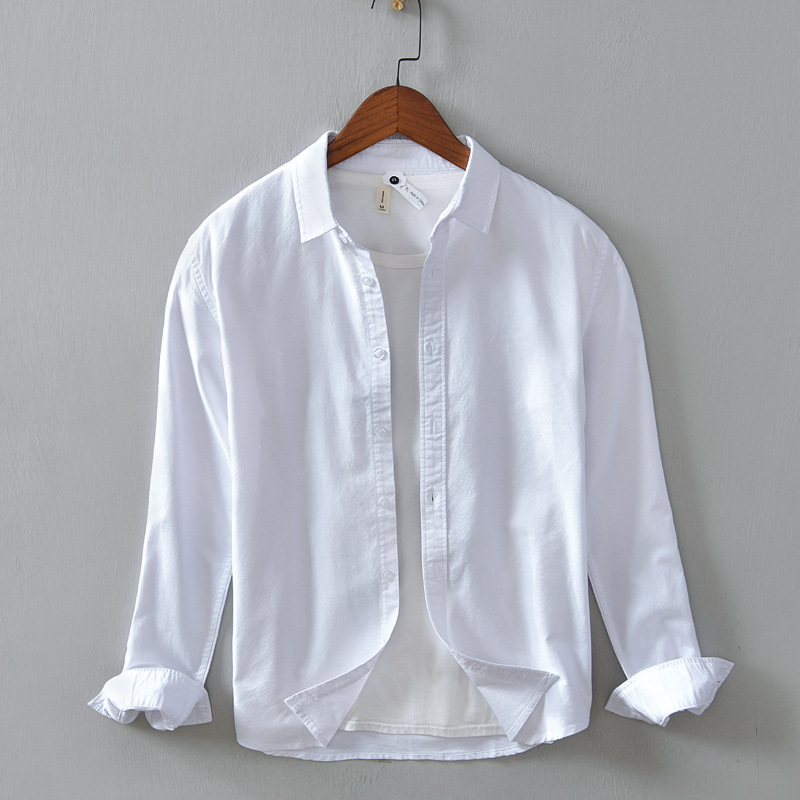 Solid Color Cotton Shirt (Only Shirt)