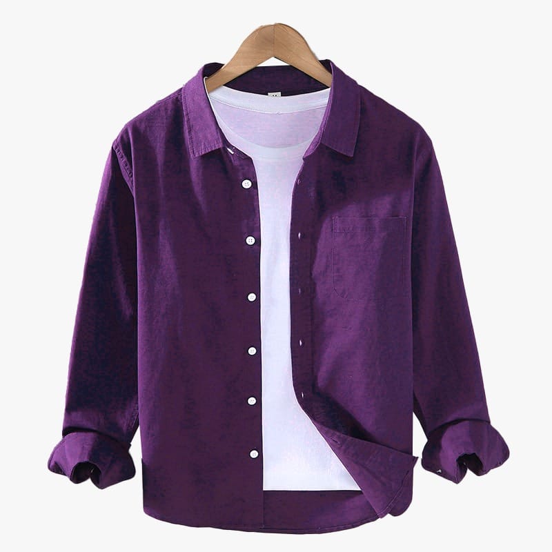 Solid Color Cotton Shirt (Only Shirt)