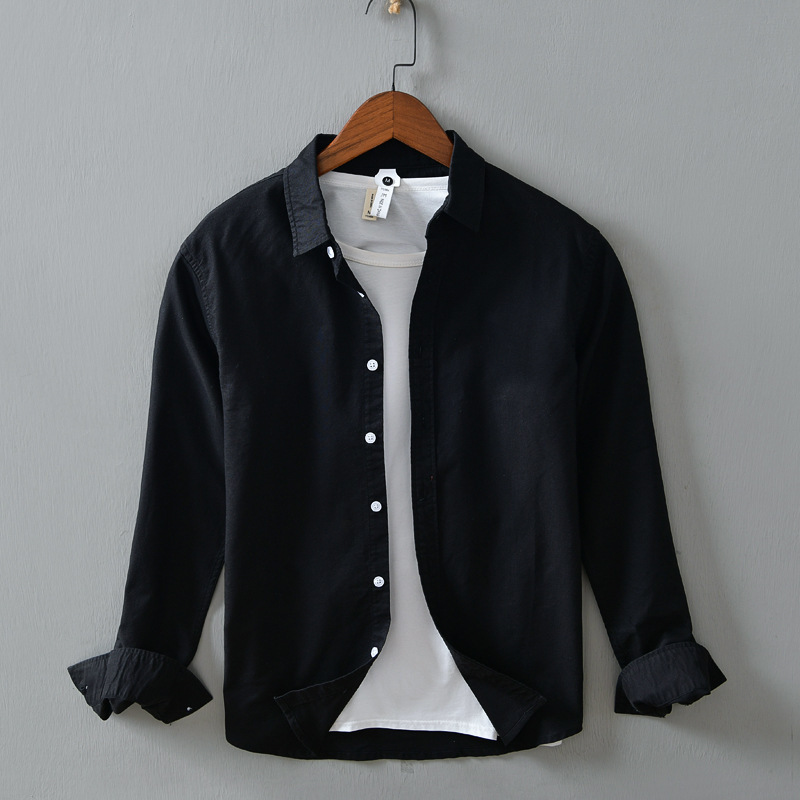 Solid Color Cotton Shirt (Only Shirt)