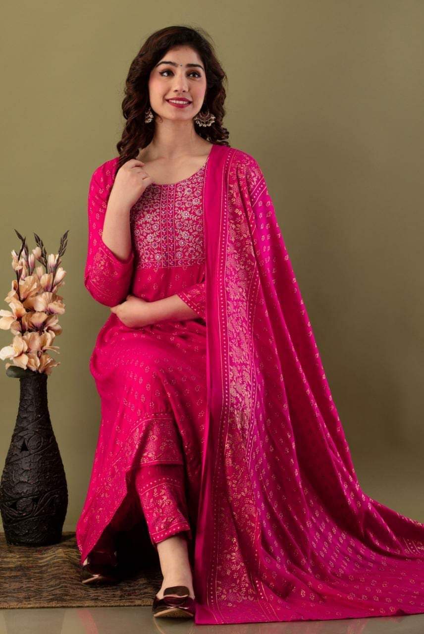 আনস্টিজ স্ক্রিন প্রিন্ট থ্রি-পিস