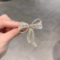 Rhinestone Bow Brooch