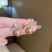 Bow Pearl  Earrings