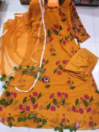 Readymade Gown Three Piece