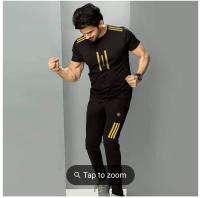 Sportswear Casual O-neck T-shirts + Pants Tracksuit Set