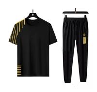 Sportswear Casual O-neck T-shirts + Pants Tracksuit Set