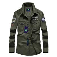 American Military Embroidery Shirt