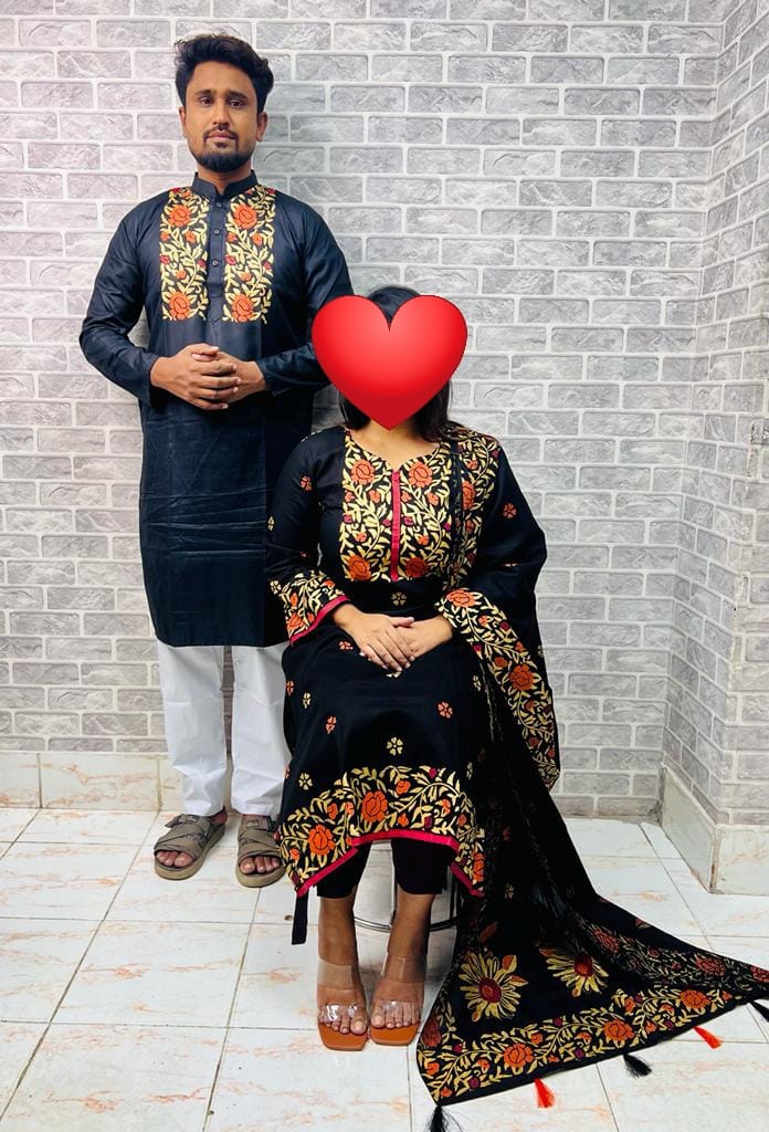 Two Piece and Panjabi Couple Set