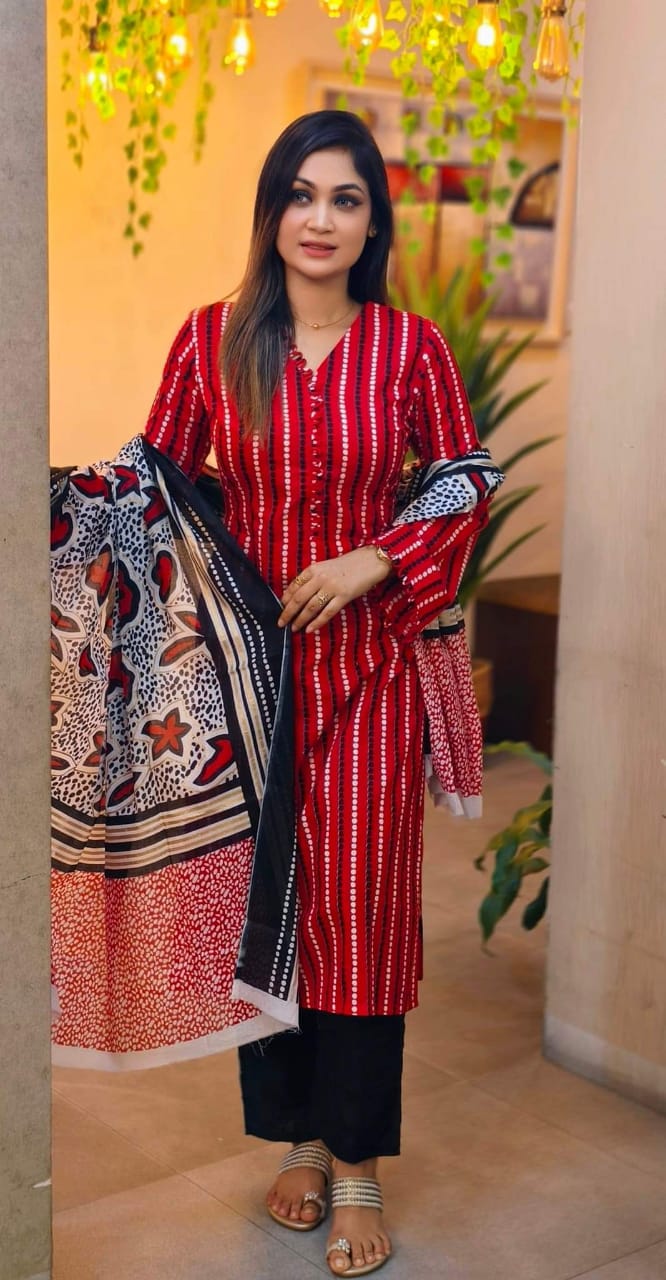 লিলেন থ্রি পিস