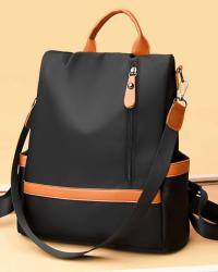 Casual Oxford Backpack Women Black Waterproof Nylon School Bags for Teenage Girls High Quality