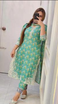কটন থ্রি পিস
