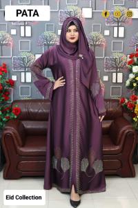 Premium Stone Borka with Hijab