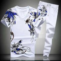 Premium Quality Stylist Printed Half Sleeve T-Shirt & Full pant ( Set )for Men