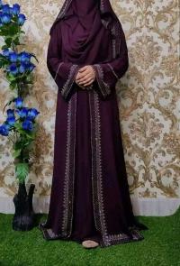 Premium Stone Borka with Hijab