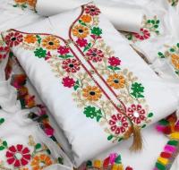 কাশ্মীরী আড়ি এম্ব্রডারী থ্রি-পিচ।