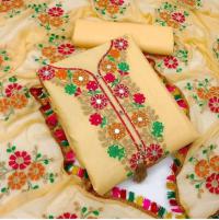 কাশ্মীরী আড়ি এম্ব্রডারী থ্রি-পিচ।