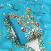 Embroidary georjet Three Piece
