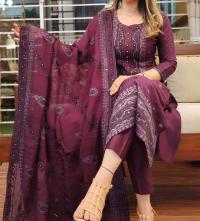 Block Print Three Piece