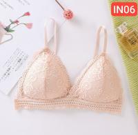 French triangle cup lace bra