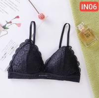 French triangle cup lace bra