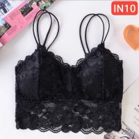 Flower lace Suspender Top Bra