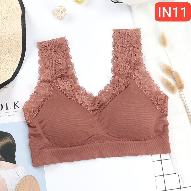 Shoulder Lace Flower Bra