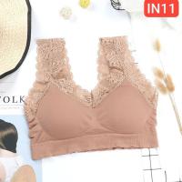 Shoulder Lace Flower Bra