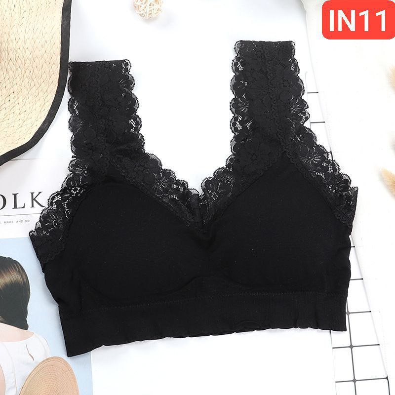 Shoulder Lace Flower Bra